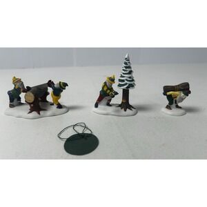 Dept 56 Heritage Village Collection North Pole - WOODSMEN ELVES #5630-8 Boxed